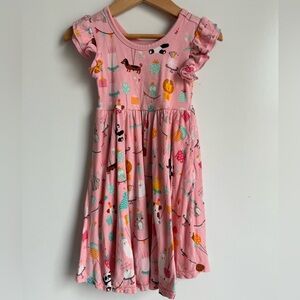 PLAY‎ by Little Sleepies Birthday Pals Little Girl Ruffle Tank Dress 2T Bamboo